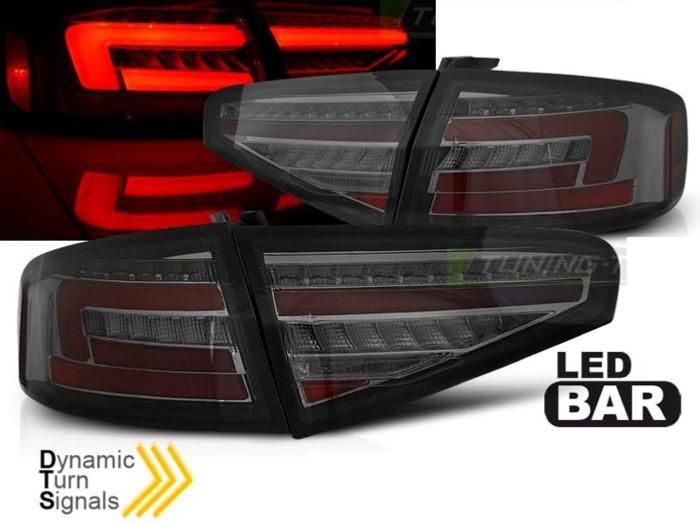 Paire de feux arriere Audi A4 B8 12-15 berline FULL LED Fume-34095038