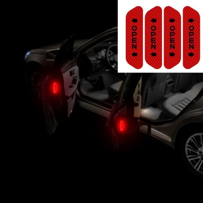 Autocollants réfléchissants pour Volkswagen Golf 4 6 7 GTI - Étiquette d'avertissement de sécurité, - Modèle: Rouge - ANQCCTA10315