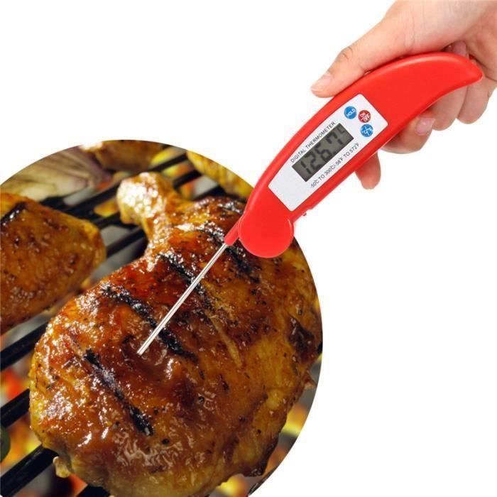 LCD Thermomètre vin barbecue à piles -50 ° C- 300 ° C (SANS batterie) L17867