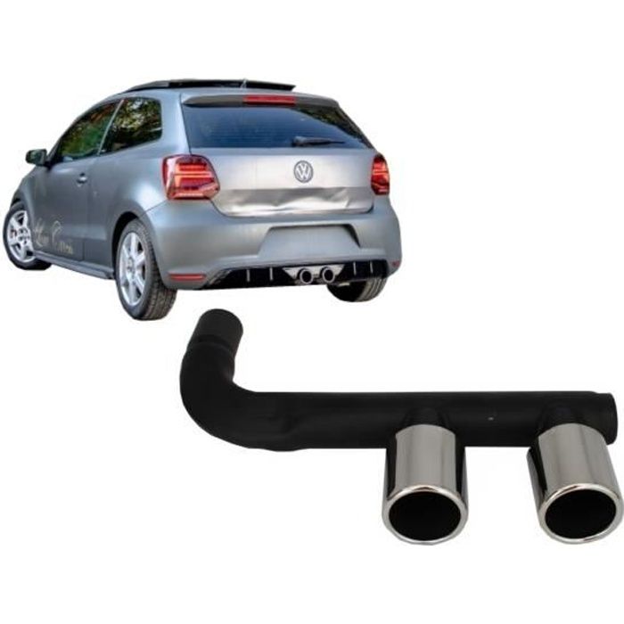 Système d'échappement Complet pour VW Polo 6R 09-18 R400 R-Look Acier Inoxydable