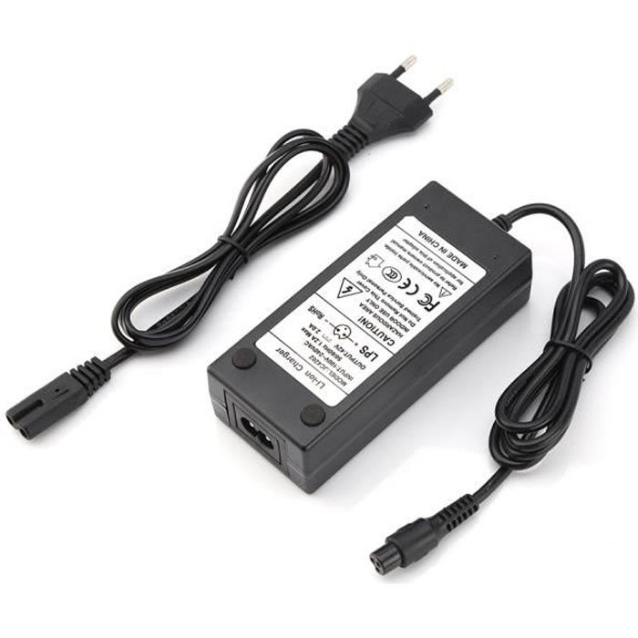 Adaptateur de chargeur de batterie de remplacement 42V 2A pour scooter électrique d'équilibrage (prise UE)