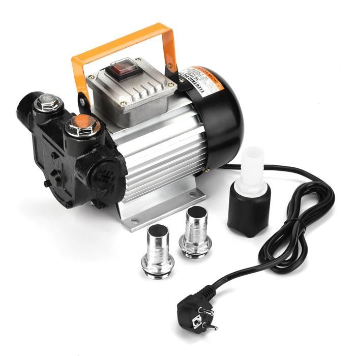 HURRISE pompe à huile Prise électrique 220V de l'UE de la pompe 550W de transfert d'huile de fonte auto-amorçante