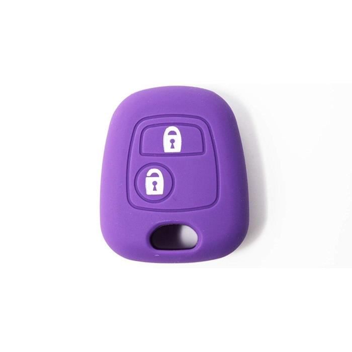 Coque de Silicone Cover clé pour télécommande Citroën C1 C2 C3 C5 et Peugeot 103 106 107 206 207 307 308 406 407 508 806 1007-2 B