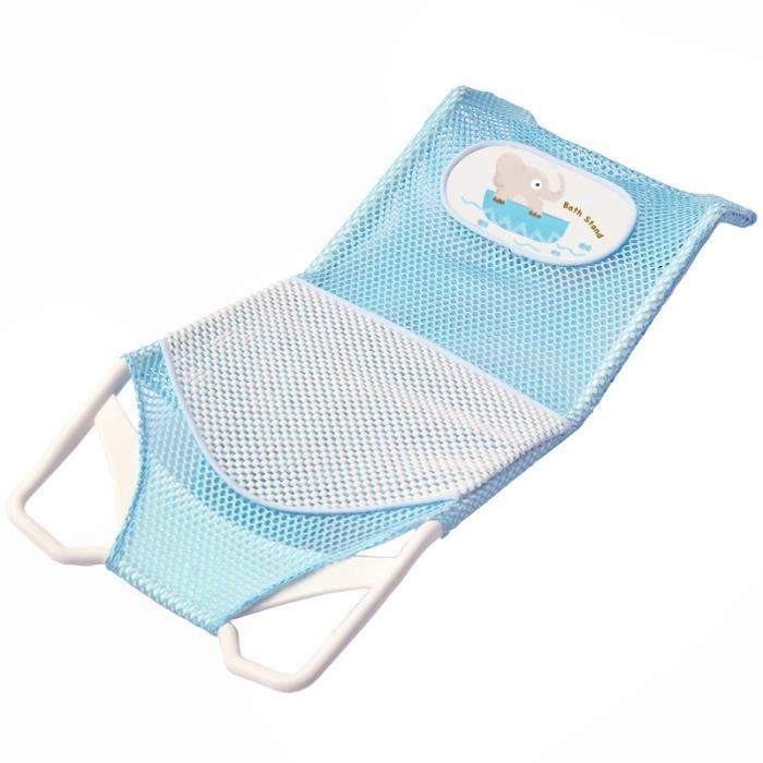 Support Siège de Bain pour Bébé - Baignoire bébé antidérapante non toxique respirante et confortable Bleu