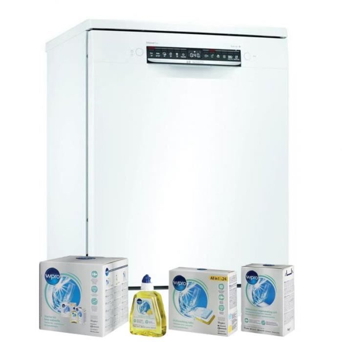 BOSCH Lave-vaisselle posable blanc 44dB 12 couverts 60cm AquaSensor Blanc