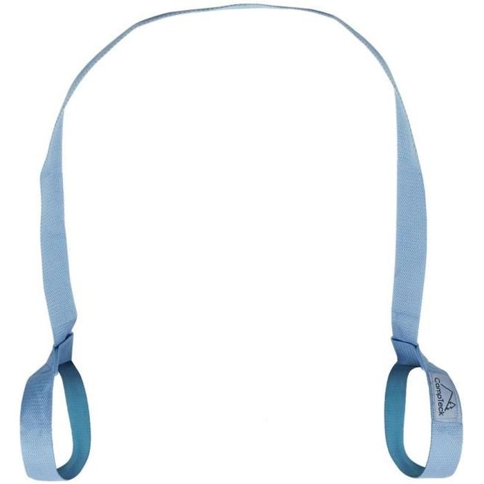 CampTeck Sangle Tapis Yoga Réglable Transport Exercices Pilates Aerobic Sports Outdoor - Bleu 180cm x 3.8cm