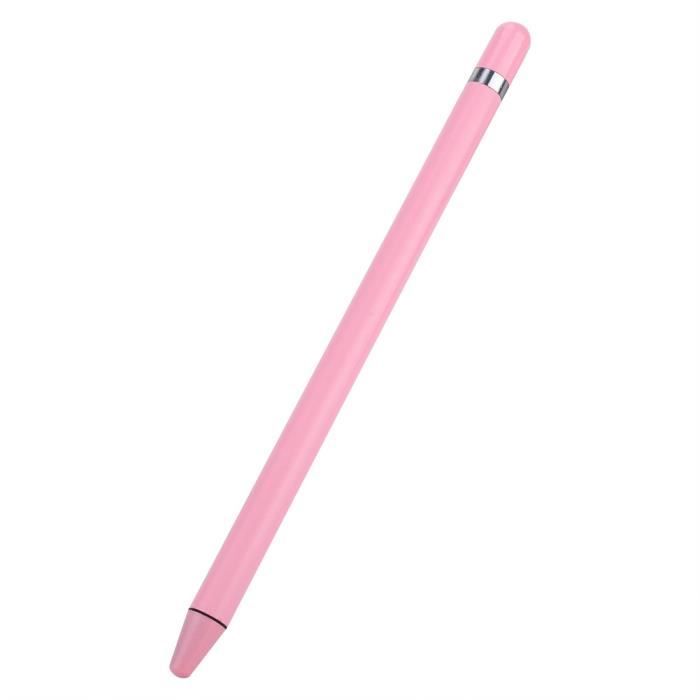 Dioche stylet pour tablette Stylet capacitif écran tactile haute sensibilité stylet anti-rayures pour iPad / téléphone (rose)