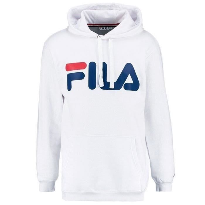 Sweat capuche hoodie FILA homme BLANC PUR 681462