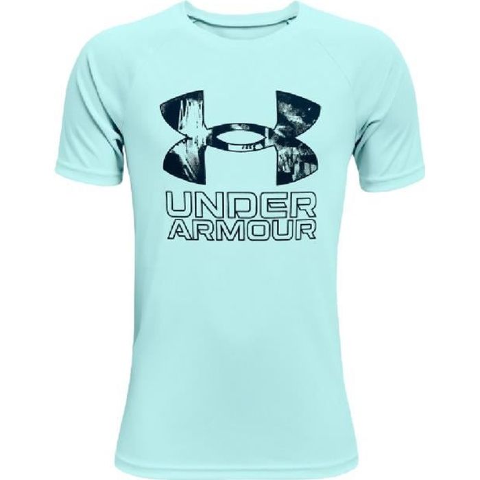 Maillot de sport Bleu Ciel Garçon Under Armour Tech