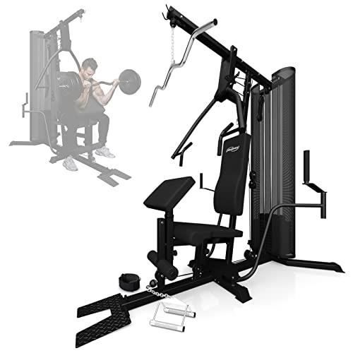 Station de remise en forme Banc multifonction Scott Curl Jambes et Pettoraux avec poids 66 kg