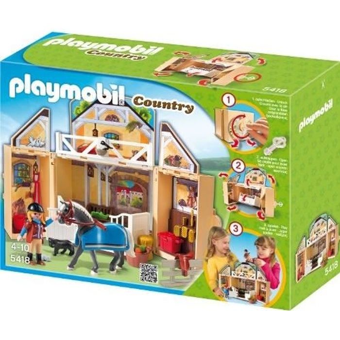 PLAYMOBIL COUNTRY 5418 - JEU DE CONSTRUCTION - …