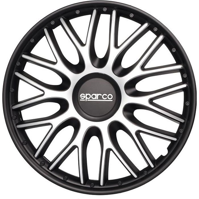 4 ENJOLIVEURS 14'' ROMA ARGENT-NOIR