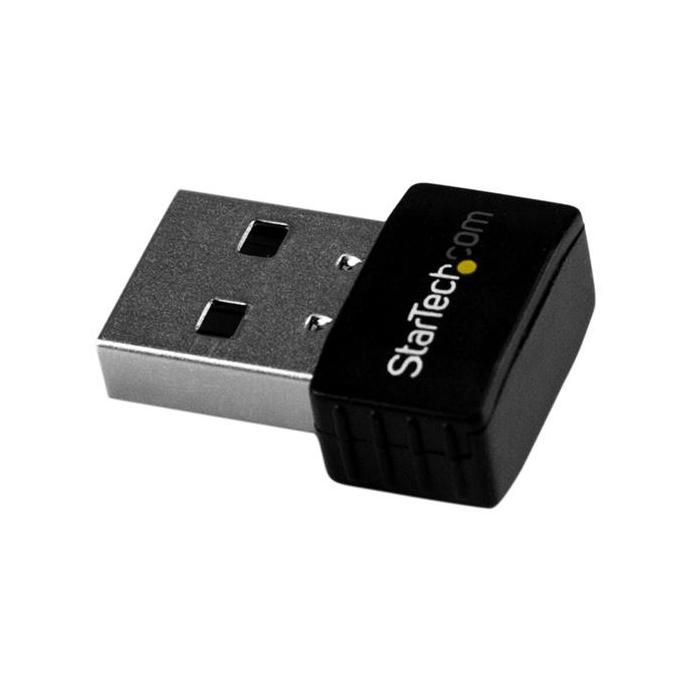 StarTech.com Adaptateur USB WiFi - AC600 - Adaptateur réseau sans fil nano bi-bande 802.11ac 1T1R - 2,4 GHz / 5 GHz (USB433ACD1X1)