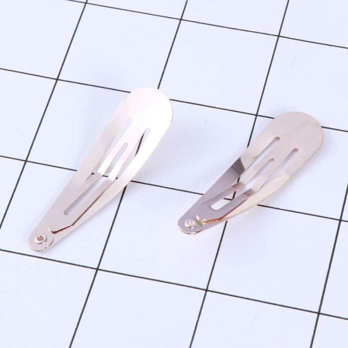 50 pcs 4.8 cm Cheveux Snap Clips Barrette Simple Barrettes pour Filles Tout-Petits PINCE - BARRETTE - CHOUCHOU - ELASTIQUE
