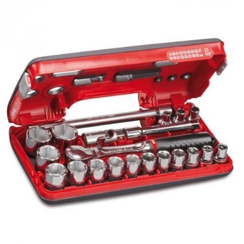 USAG 609 1/2'' EB Assortiment avec douilles six pans en coffret deux matériaux (21 pièces)