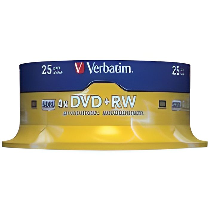 VERBATIM - 25 x DVD RW - 4.7 Go 4x - spindle