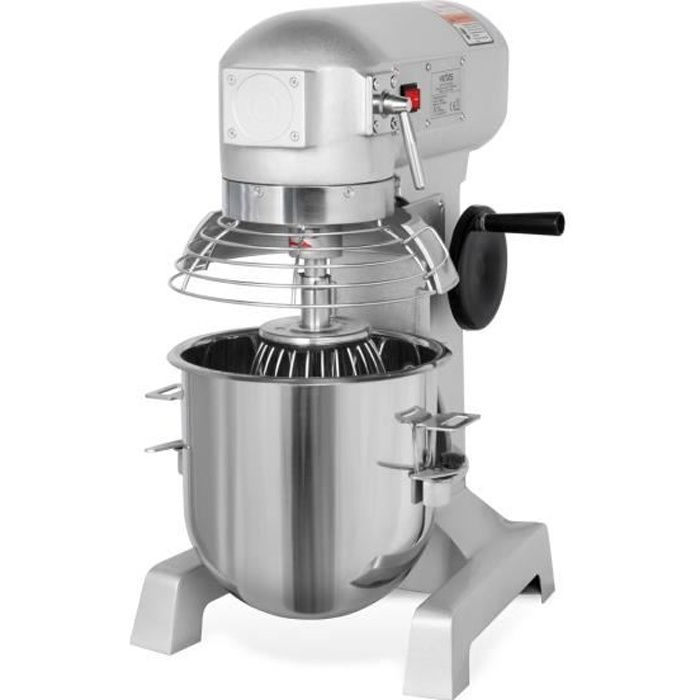 Vertes Pétrin a spirale avec Agitateur planetaire (10 Litre Bol de mélange, Moteur électrique de 370 watts, Accessoires étendus)