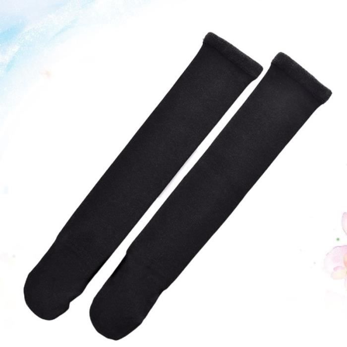 1 Pair Women Cotton Stocking Stylish Color Cold Protection Socks Long Tube Lady for Autumn ABATTANT WC - REHAUSSEUR WC