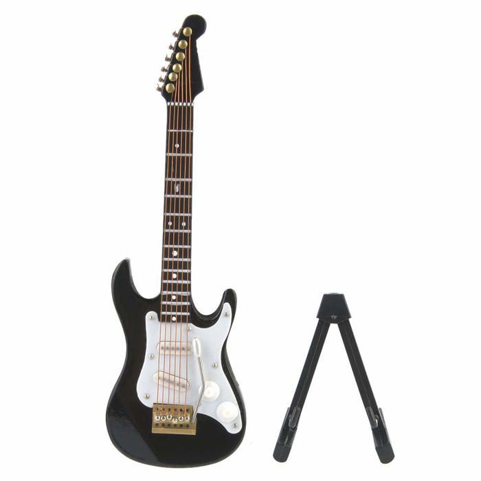 Objet décoratif - HILITAND - Hilitand40iwcyndgv-02 - Guitare électrique en bois - Tilleul massif - Livré avec boîte cadeau