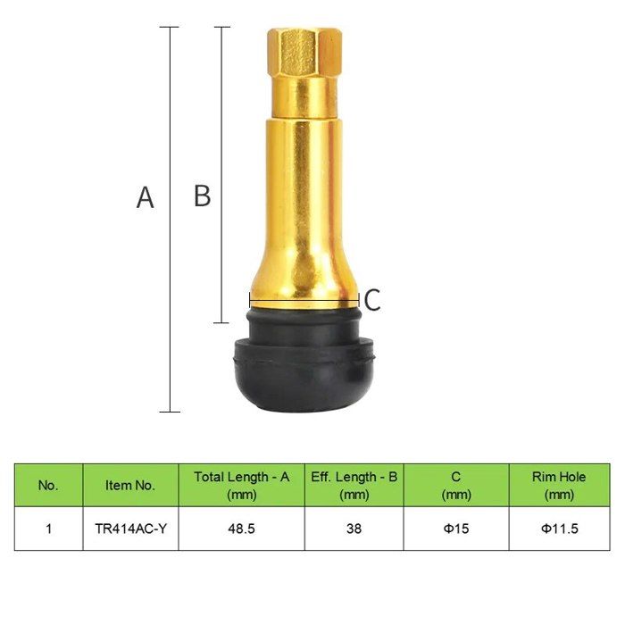 Lot de 10 tiges de valve de pneu de camion TR545D 60 degrés pour Lot de 10 tiges de valve de pneu de camion TR545D 60 degrés pour