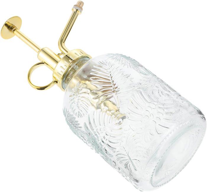 Arrosoir Vaporisateur En Verre Vintage Rayé Blanc – 200 Ml – Pulvérisateur Plantes Intérieur Rétro & Élégant