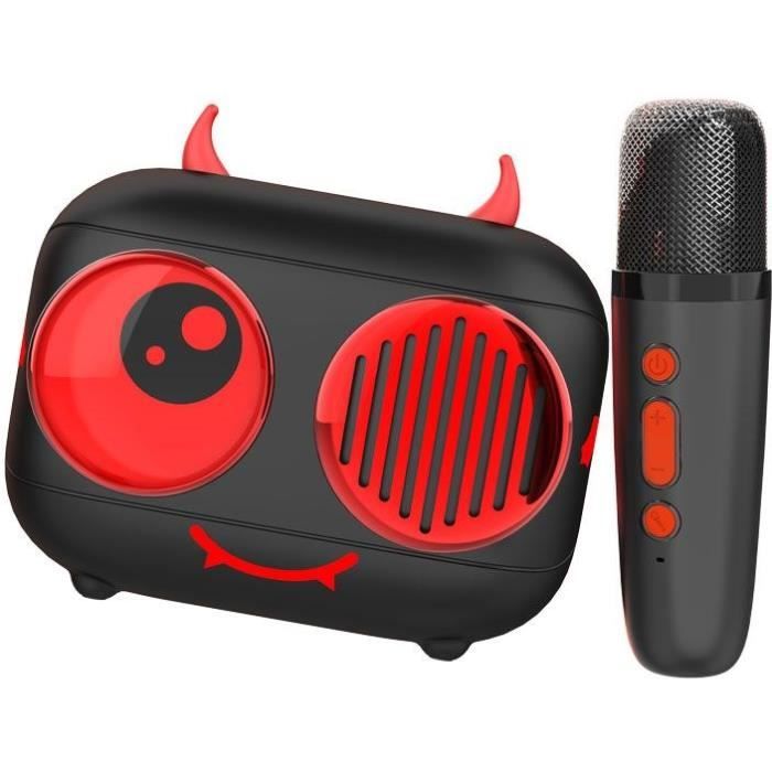 Kit karaoké / Enceinte Bluetooth et micro sans fil - CGV - DIABLO Effets voix magiques Autonomie 8h Recharge USB