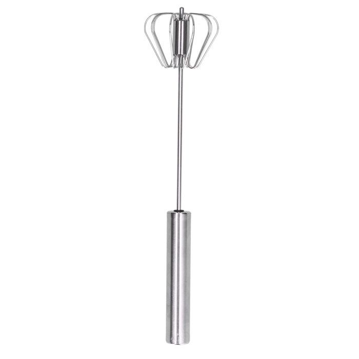 Batteur à œufs - OKUMGGYJ - 10 pouces - Acier inoxydable - Gris
