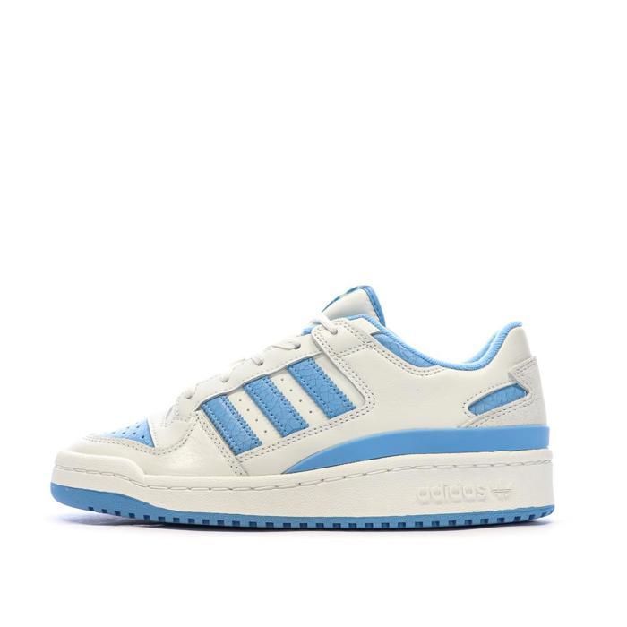 Adidas Baskets Blanches/Bleu Homme Adidas Forum
