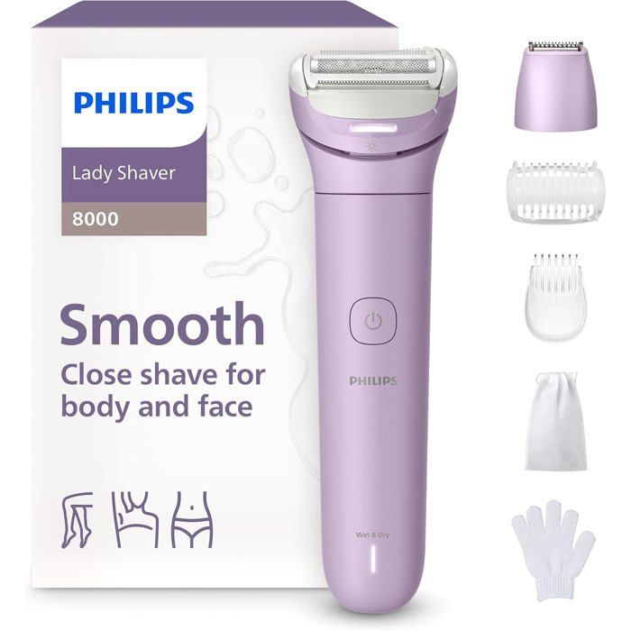 Rasoir sans fil Philips Lady Shaver série 8000 BRL14900 3 lames tête flexible LED