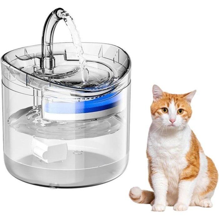 Generic Fontaine à Eau Pour Animaux En Acier Inoxydable - Distributeur D'eau Pour Chiens Et Chats Avec Fonction Automatique - Modèle Silencieux Avec Trois Filtres à Prix Pas Cher | Maroc