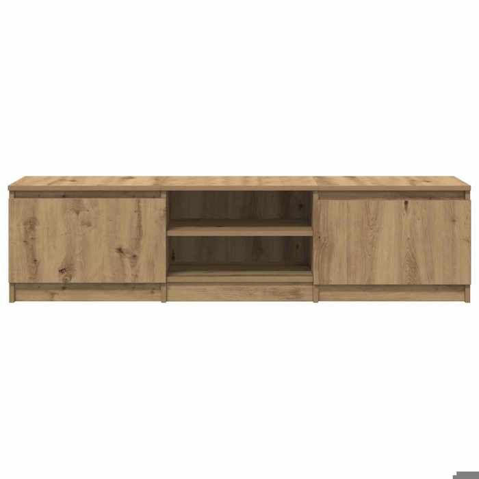 NEUF Armoire TV - Brun - Meuble TV - TABLE TV - chêne artisanal 140x40x36 cm - bois dingénierie TT5196