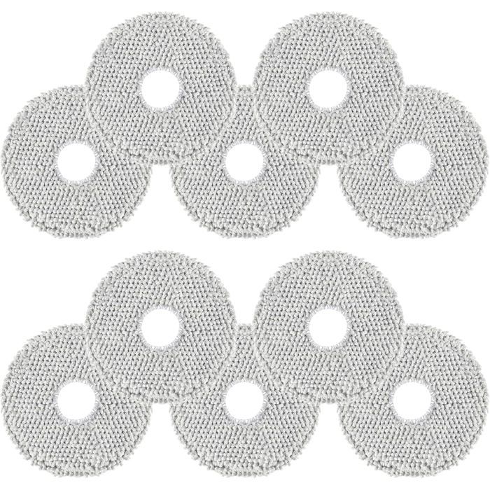 10 Serpillères pour Aspirateur Dreame L10s Pro Ultra Heat/X40 Ultra/X50 Ultra/L40 Ultra/MOVA E30 Ultra Microfibre Lavable