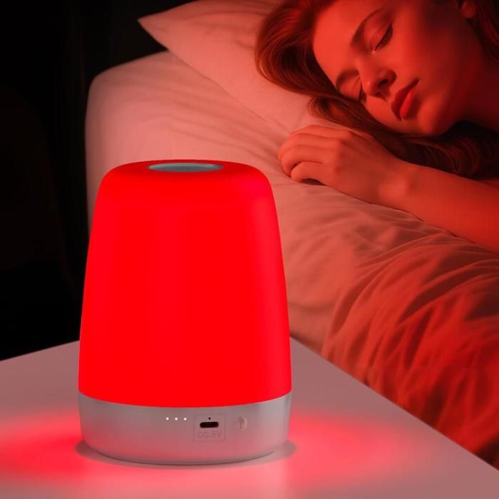 Thérapie du sommeil à la lumière rouge : lampe de nuit pure de 670 nm à bande étroite – Favorise naturellement la mélatonine