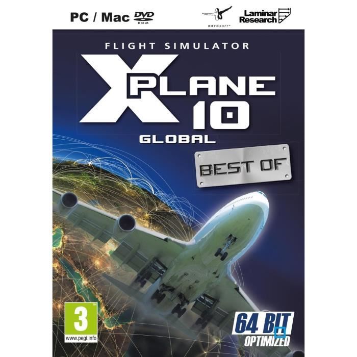 Just For Games X-Plane 10 Global - 64 Bit - Best Of Jeu PC