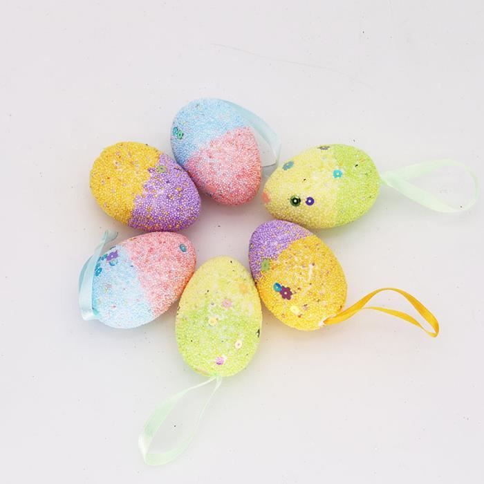 Œuf De Pâques Gonflable 24 Pouces - Déco Extérieure Colorée, En PVC Durable, Valve De Gonflage Facile - 8