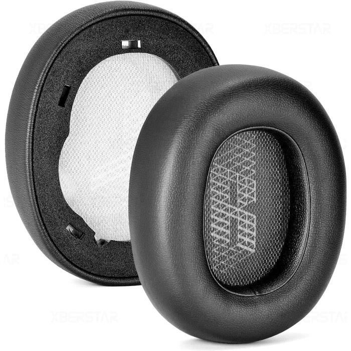 Coussinets D'oreille De Rechange Pour Casque HyperX Cloud - 1 Paire - Simili Cuir Et Mousse Mémoire - Compatible Cloud II, III, Alpha, Flight