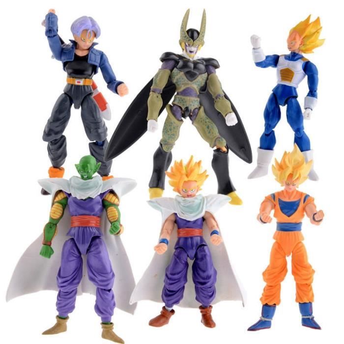 6 PCS / Set New Dragon Ball Z DBZ Dragon Ball Anime articulation mobile