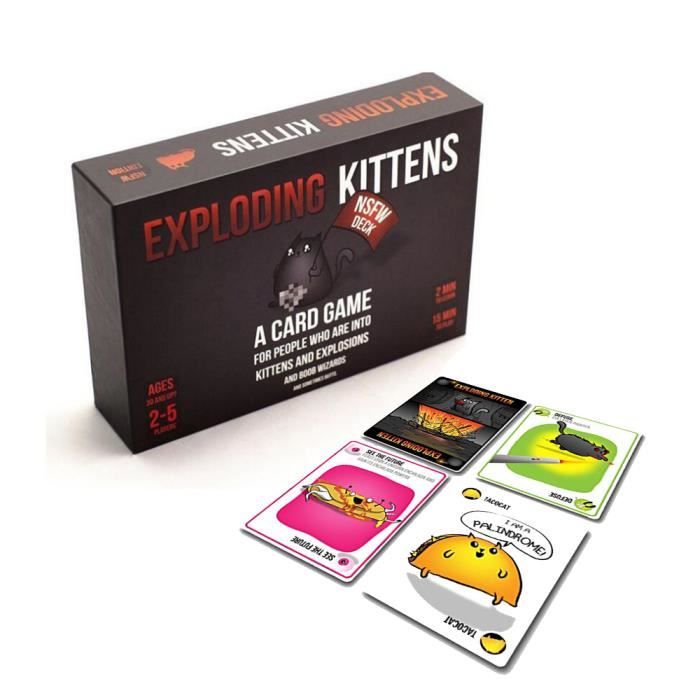 Exploding Kittens Nsfw Edition Jeu De Cartes Achat Vente Jeu Societe Plateau Cdiscount