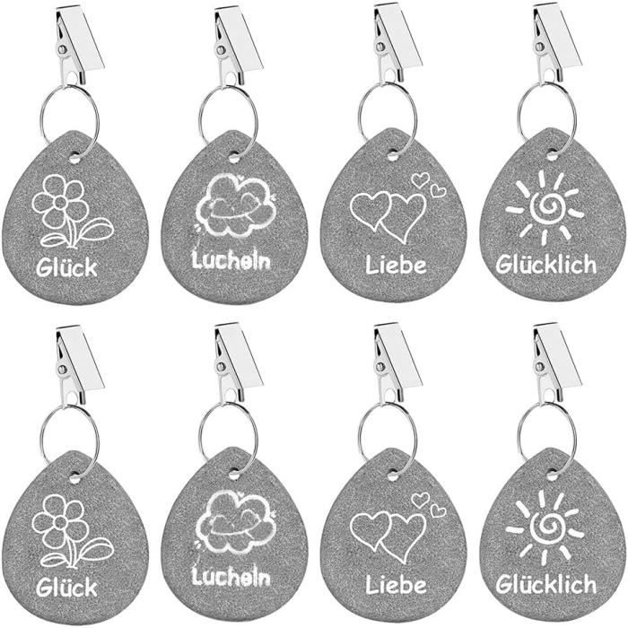 8 PCS Pince Nappe Exterieur, Pince pour Nappe de Table Inoxydable Anti-Glissant, Attache Nappe