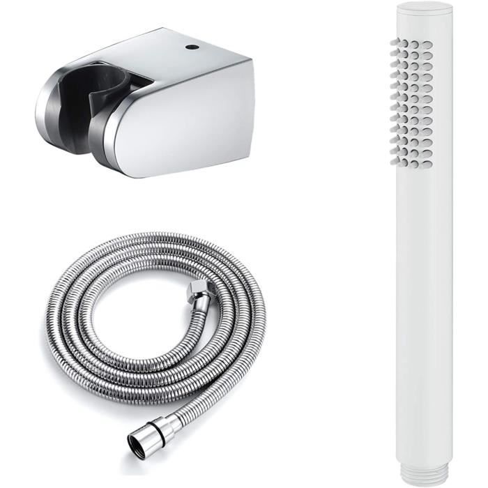 Douchette à Main REMER Avec Support Et Flexible Laiton - Idéale Pour Salle De Bain, Douche Précise Et Confortable