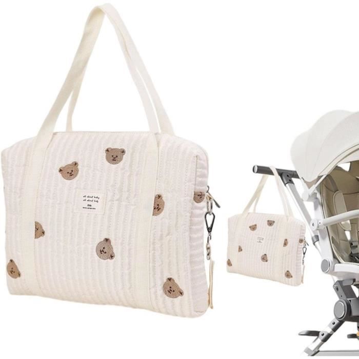 Sac A Langer pour Bebe Sac A Langer Bebe Organiseur De Couches Sac pour Poussette Lit De Bebe Grande Capacite Coton Sac Cdiscount Puericulture Eveil bebe
