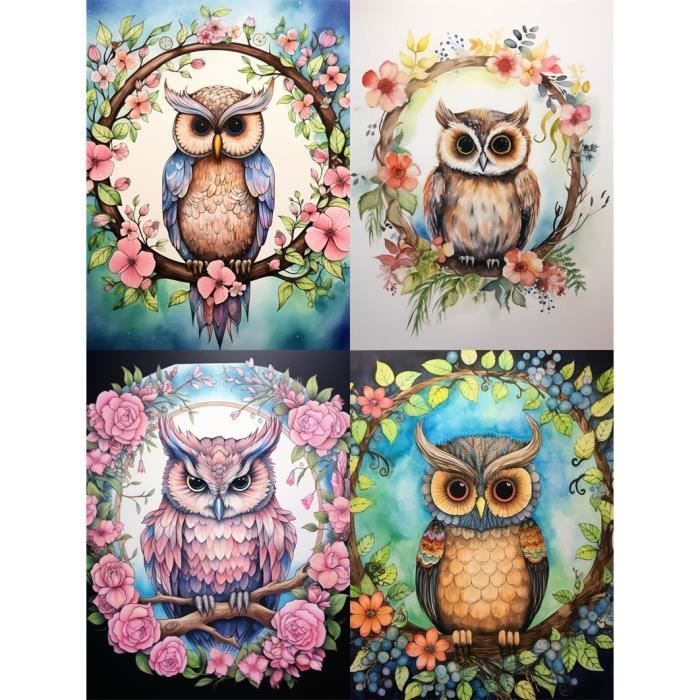 Kit Point De Croix Enfant 8PCS Noël - Motifs Adorables Avec Fils Et Cadres