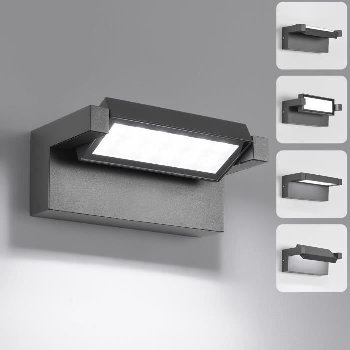 Applique Murale LED Interieur, 22W 6500K Lumière Blanc Froid Moderne Lampe Murale, Éclairage Murals Design Incurvée, Applique pour Chambre, Salon, Escalier