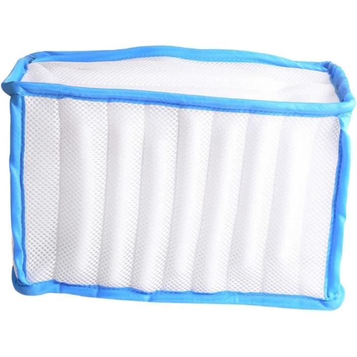 Sac Lavage Chaussures Machine - Filet Réutilisable Microfibre Chenille - 39x19 Cm - Fermeture éclair Protégée - Pour Toutes Chaussures (baskets, Sport…)