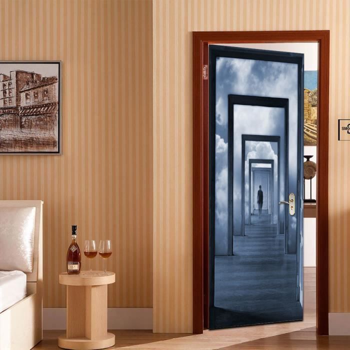 porte autocollant decoratif peinture salle de bedroomliving tv murale decoration murale stic sticker 6373 achat vente objet decoration murale cdiscount