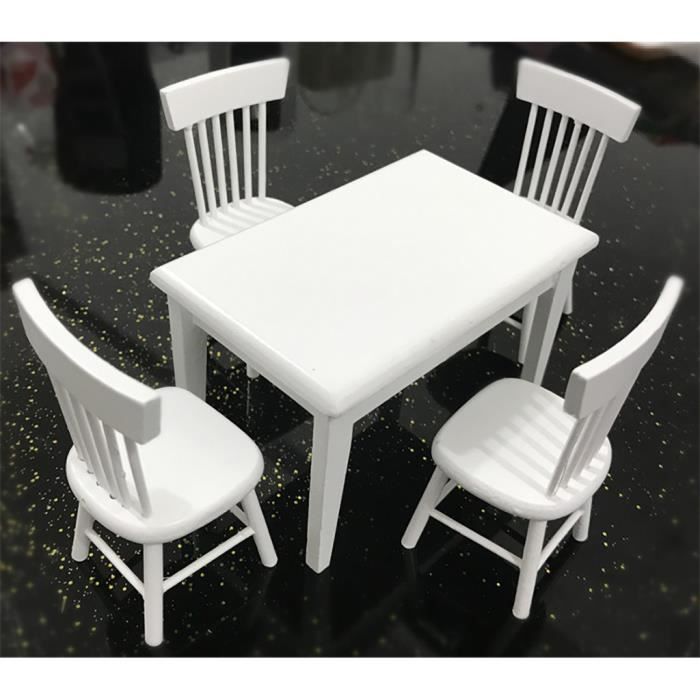 1//12 Maison De Poupée Miniature Meubles Salle À Manger En Bois Chaise