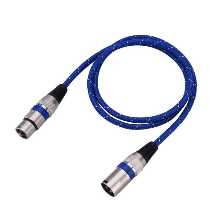 Ligne Xlr Male A Femelle Ligne De Microphone Symetrique Audio Mic 1 Metres Eiffelshop Prix Pas Cher Cdiscount