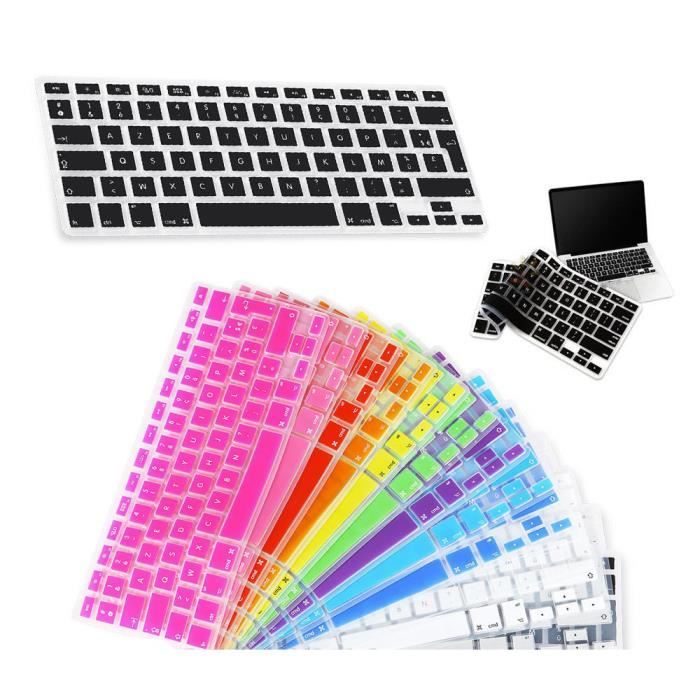 Housses De Clavier En Silicone, 7 Couleurs Acidulées, 1 Pièce, Film