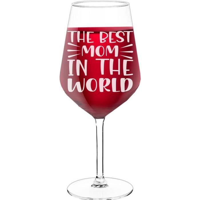 Verre à Vin Personnalisé Gravé – Idéal Pour Mariage, Anniversaire Ou Fête Des Mères – Cadeau Unique Et émouvant