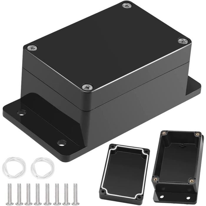 Boîte Prise étanche Extérieur Noir – Pour 2 Prises – Protection Pluie, Poussière – Montage Facile – Polypropylène Robuste – Idéal Jardin, Garage, Terrasse - 11